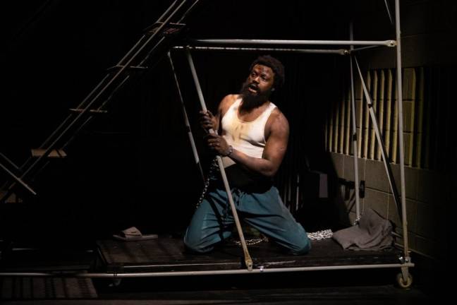 Nelson Ebo as Stan in the 2018 production of “Fidelio.” Photo: Russ Rowland