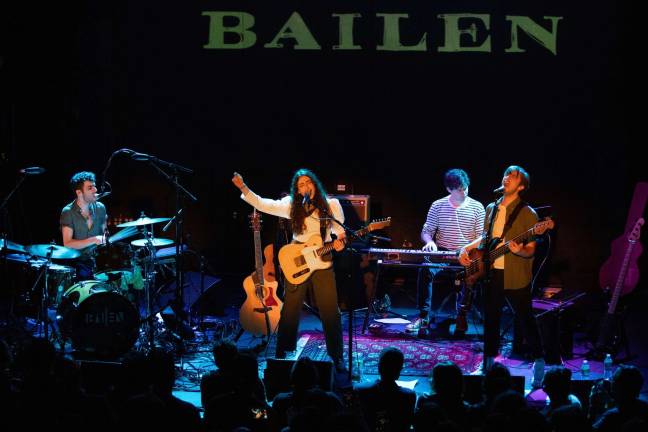 Bailen onstage during their sold-out show last month at Bowery Ballroom. Photo: Courtesy of Toby Tenenbaum