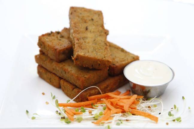 Chickpea fries at Peacefood Cafe
