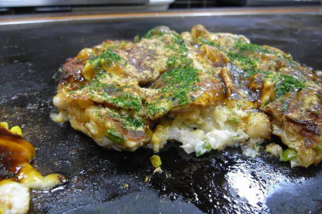 Some Japanese okonomiyaki. Photo by hirotomo t via flickr