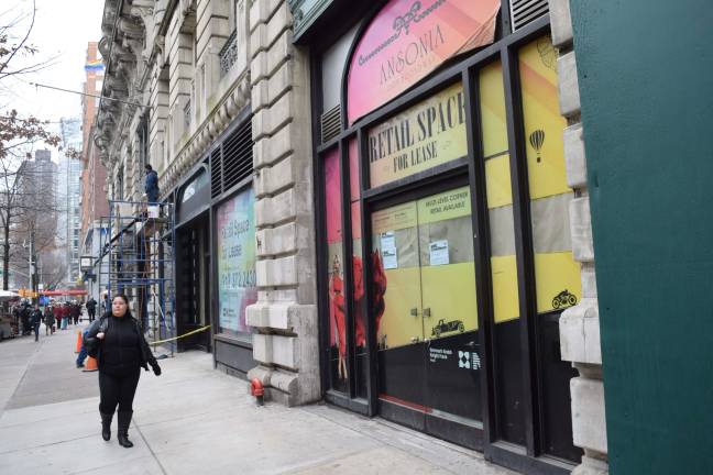 Broadway on the Upper West Side had a 14 percent retail vacancy rate, a recent study found. Photo: Michael Garofalo