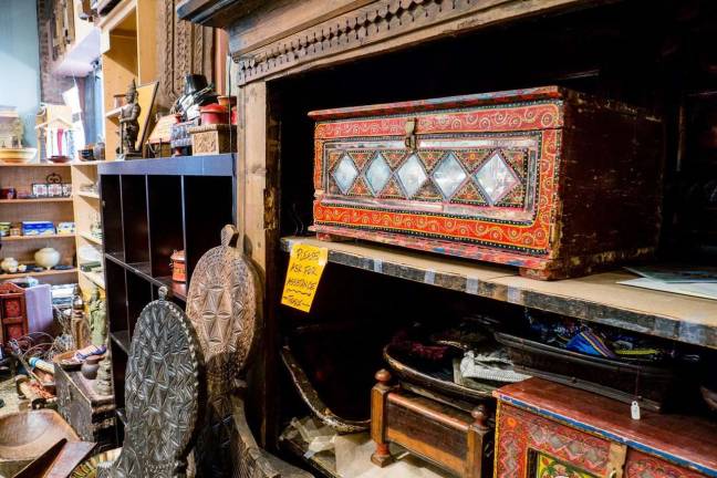A decorative trunk from Pakistan was among the unique items for sale at Liberty House, the iconic Upper West Side boutique that closed this week after a decades-long existence in the city. Photo: Maria Boyadjieva