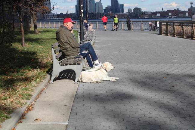 Fall scene along East River Park. Photo: Gaby Messino