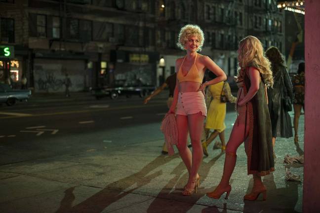 Maggie Gyllenhaal as &quot;Candy&quot; (Eileen) in HBO's &quot;The Deuce.&quot; Photo: Paul Schiraldi/HBO