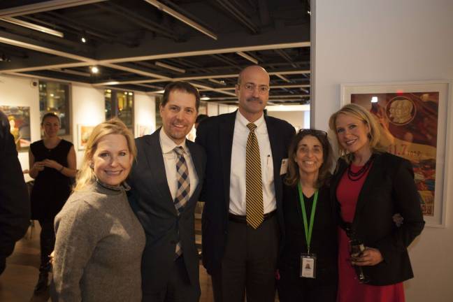 Doug Blonsky, WESTY Award winner and President of the Central Park Conservancy (center) with Upper West Side City Council Member Mark Levine. Photo by Mary Newman