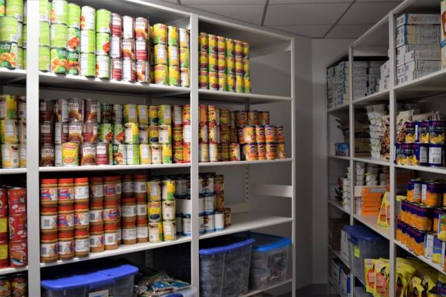 The Single Stop food pantry at Borough of Manhattan Communtity College.
