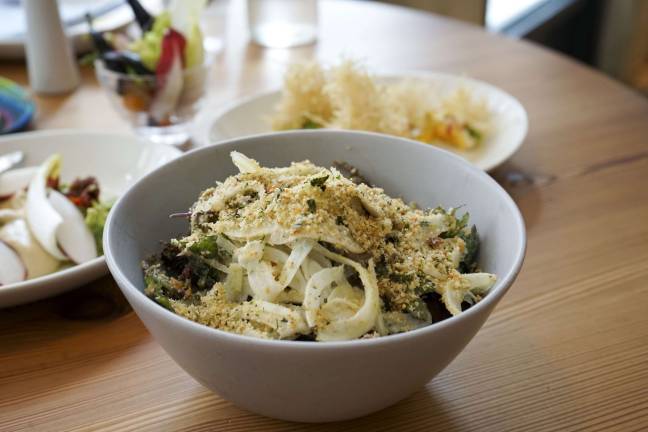 Kale and sea veggie Caesar. Photo: Susan Marque