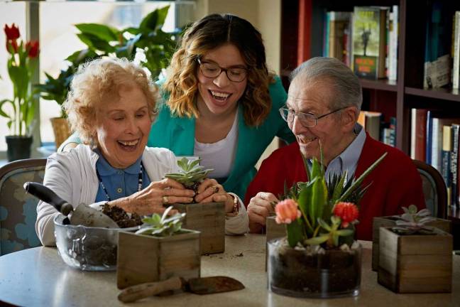 Horiculture classes are offered at FiveStar. Photo courtesy of FiveStar Premier Residences of Yonkers