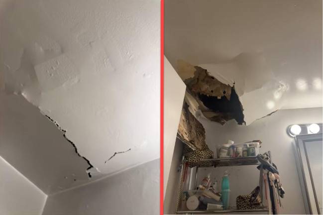 The bathroom crack that became a crevasse.