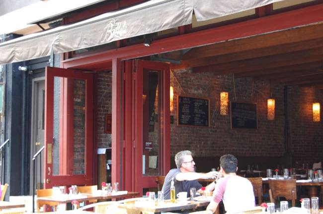 Bettola restaurant, whose &quot;B&quot; rating seems to be missing.