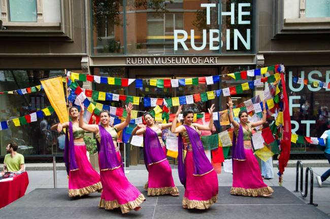 Expected back at the Rubin Museum's block party this year: Ajna Dance. Photo: Michael Seto/Rubin Museum