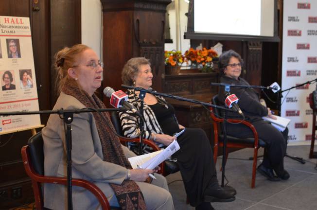 Manhattan Borough President Gale Brewer, left.