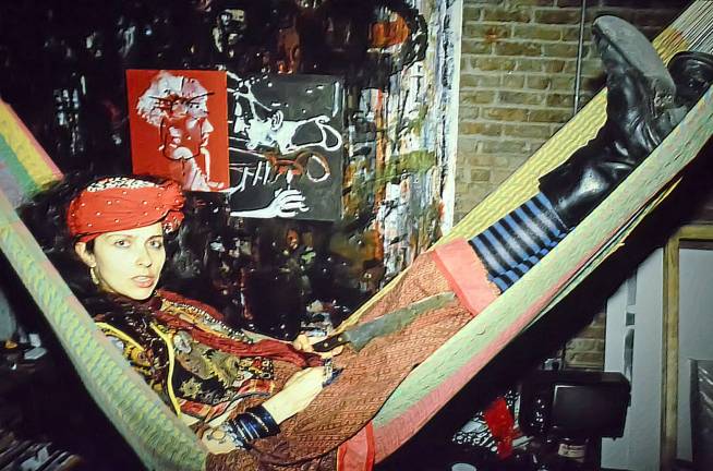 An anti-Odalisque, Goldin's recumbent female figure wields a challenging gaze and more. Photo: Adel Gorgy