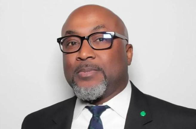 Aland Etienne, security guard at 345 Park Ave.