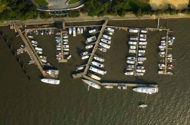 The boat basin as it appears today.