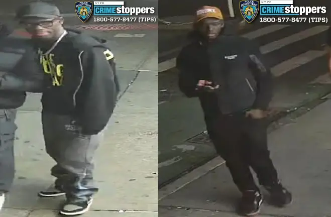 Wanted for mugging on 34th Street near 9th Avenue.