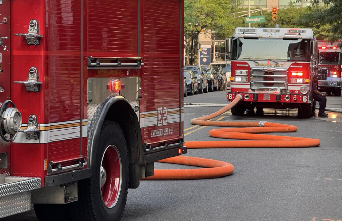 Firefighters rushed to the scene to extinguish the PATH fire on Aug. 4. A dozen passengers were treated for smoke inhalation, but none of the injuries were life threatening.