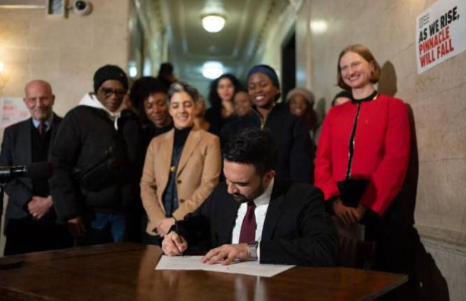 Mayor Zohran Mamdani signed an order repealing all executive orders signed by Eric Adams after Sept. 26, 2024, but said a second executive signed by himself will preserve the Mayor’s Office to Combat Anti-Semitism.
