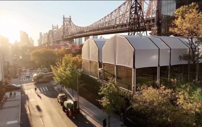 The Reserve Padel courts on the East Side.