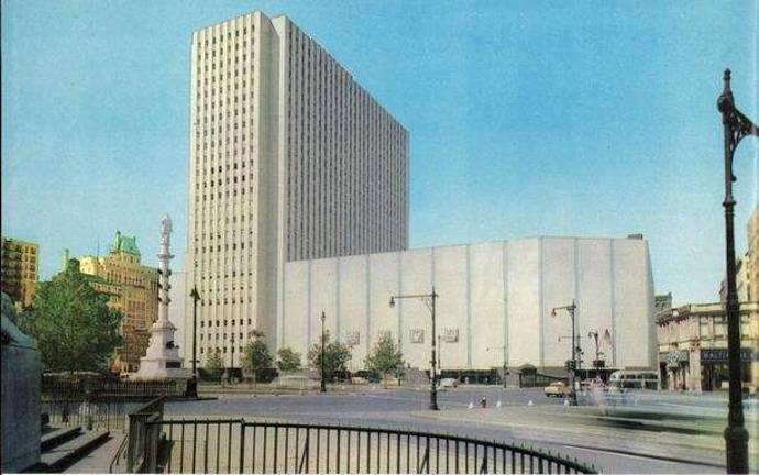 The New York Coliseum was at Columbus Circle from 1956 to 2000.