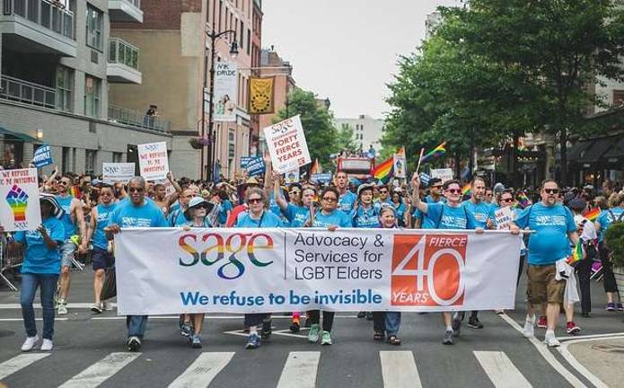 At the 2018 Pride parade. Photo: Kamila Harris Photography