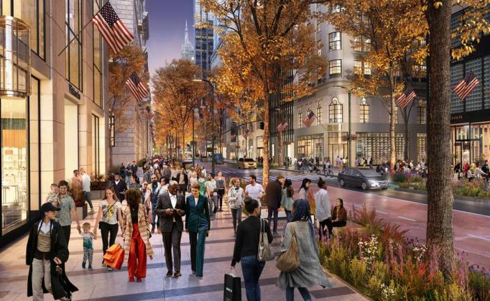 A rendering of what Fifth Avenue could look like, after new construction begins next year. Photo courtesy of the mayor’s office