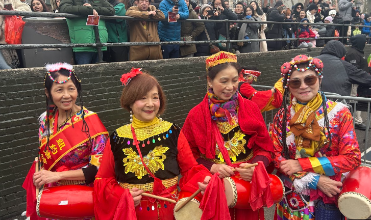 Many locals donned traditional costumes for the annual kickoff celebration at Sara D. Roosevelt Park in Chinatown on Feb. 17.