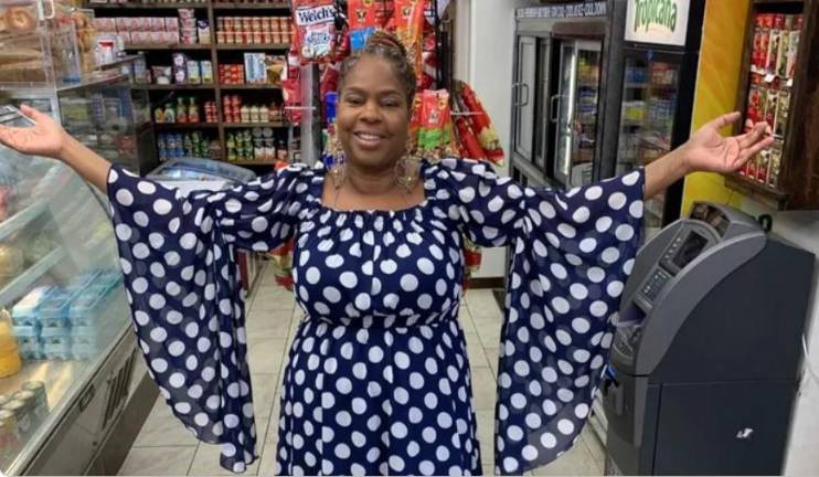 Friends and family remembered Excenia Mette, hailed as the “Mayor of Harlem,” at a memorial four days after she was killed by a stray bullet outside her apartment on April 22.
