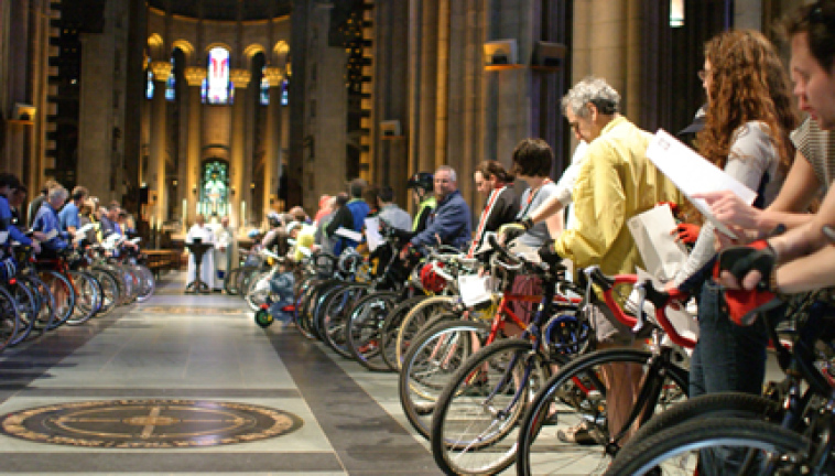 The Cathedral of St. John the Divine in Morningside Heights will be blessing bicycles and other forms of individual wheeled transport in a special ceremony on Saturday, May 6th.<b> Photo: Cathedral of St. John the Divine.</b>