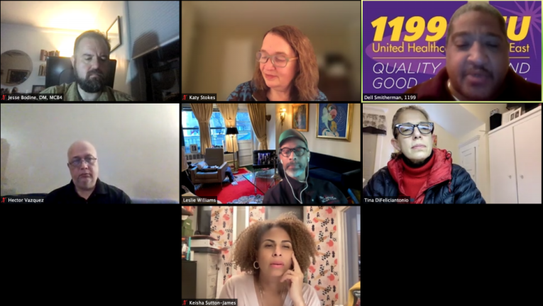 CB4’s Social and Racial Justice Task Force convened on Zoom on Tuesday, February 15. Photo: Abigail Gruskin