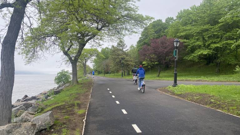 People enjoying Cherry Walk on May 5, following its weekend reopening.
