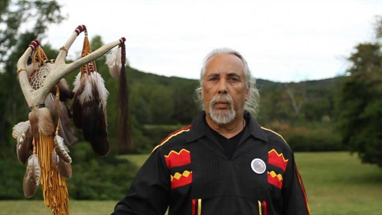 Ramapough Tribal Chief Dwayne Perry. Photo credit: Steven Oritt