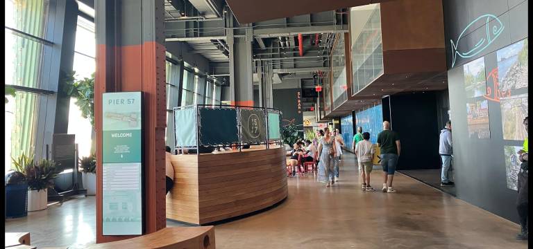 Pier 57 marketplace and education center.