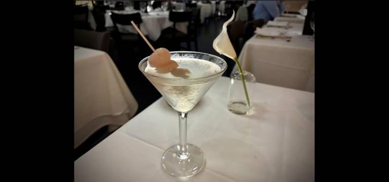 Philippe Chow’s signature lychee martini.