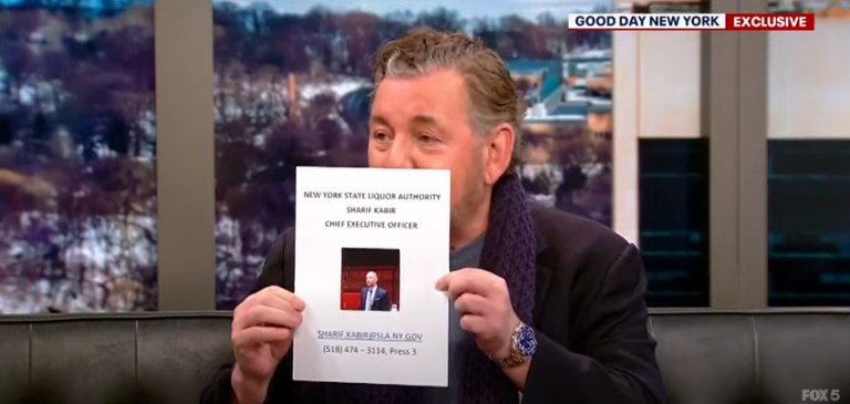 James Dolan, the CEO of Madison Square Garden Entertainment, had stirred controversy when he appeared on Fox 5’s Good Day New York show and told Rosanna Scotto that he was thinking about turning off the beer taps at a future Rangers game. Public outcry was growing over his decision to use facial recognition technology to ban attorneys who worked for law firms in litigation against MSG owned ventures. The State Liquor Authority was threatening to pull his liquor license over the policy. Photo: Fox 5 Good Day New York