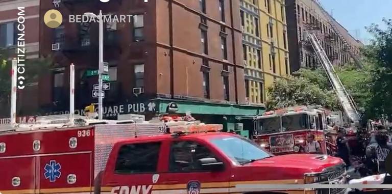 The fire started on the rooftop of 305 E. 95th St. between First and Second avenues around 10am on Aug. 15. It eventually went to three alarms and involved 170 firefighters and EMT personnel.