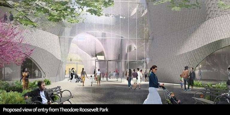 A rendering of a planned expansion of the American Museum of Natural History. Courtesy of the museum.