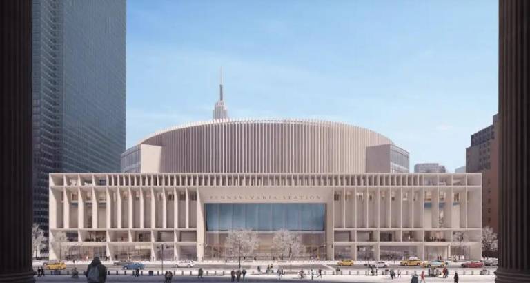 Halmar early in the process said it proposed buying what was once called the Hulu Theater on the Eighth Ave. side of Penn Station/MSG and building a spacious new entrance on that side of the rail hub, which would seem to coincide with Trump’s latest statement.