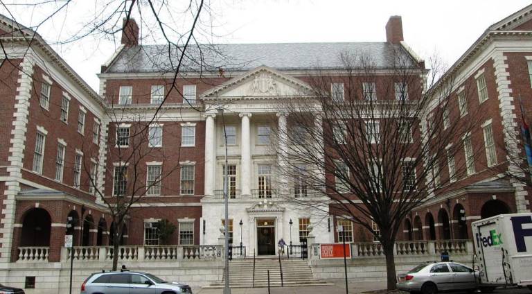 The MCNY at its current site opened in 1929-30 and was designed by Joseph H. Freedlander. The facade contains statues of Alexander Hamilton and DeWitt Clinton facing Central Park. One of the projects that Stephanie Hill Wichfort’s wants to undertake is restoring the landmarked facade. Photo: MCNY