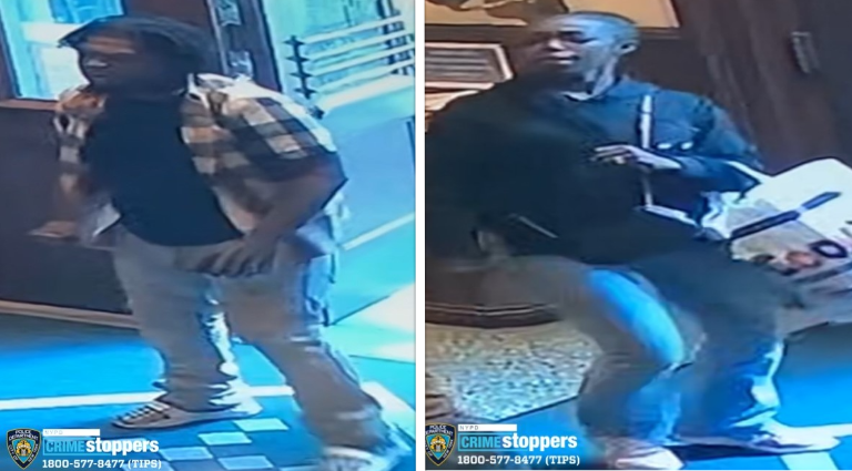 Wanted for an iPhone robbery inside Holy Cross Church, 329 W. 42nd St., Oct. 1, 2025.