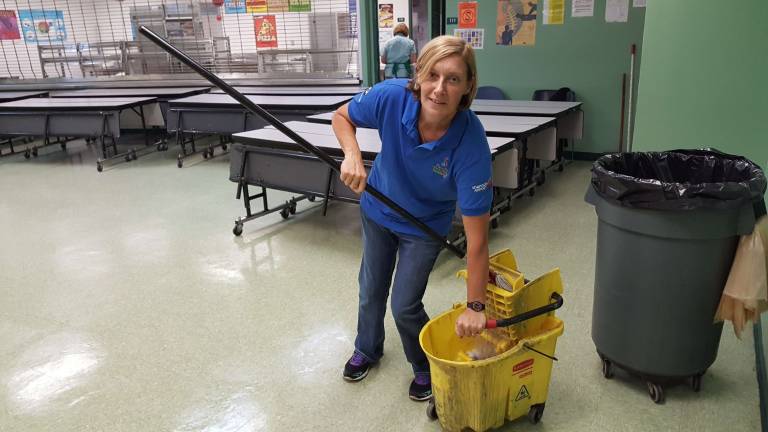 Anne Murray, school handyperson of the year, at Bronx Dance Academy School. Photo: Micah Danney