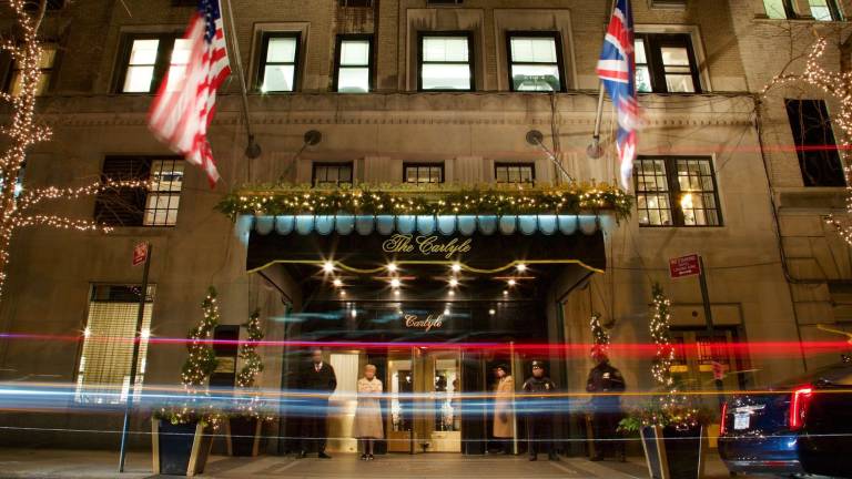 The Carlyle's East 76th Street entrance. Photo: Justin Bare