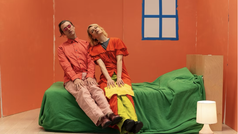 The 13 New York City-based playwrights contributed to the play “The Kick Inside” about a woman who grows tired of the way that people talk to one another and begins experimenting with language.