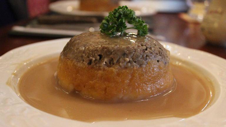 A plate of haggis, neeps, and tatties all served on top of each other. It may sound unsavory, but the mixture of a sheep’s lung stuffed with chopped organ meat, oatmeal, and fats is a treasured delicacy in its native Scotland. A version may soon be available here.