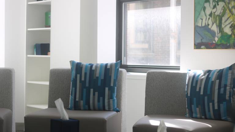 Spaces are set up to feel like living rooms so that participants can feel comfortable and at home. Our House NYC has several rooms for group sessions.