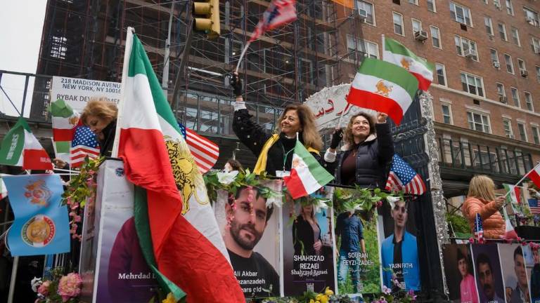 Persian Day Parade on Madison Avenue, April 19 was spirited even if lightly attended by spectators.