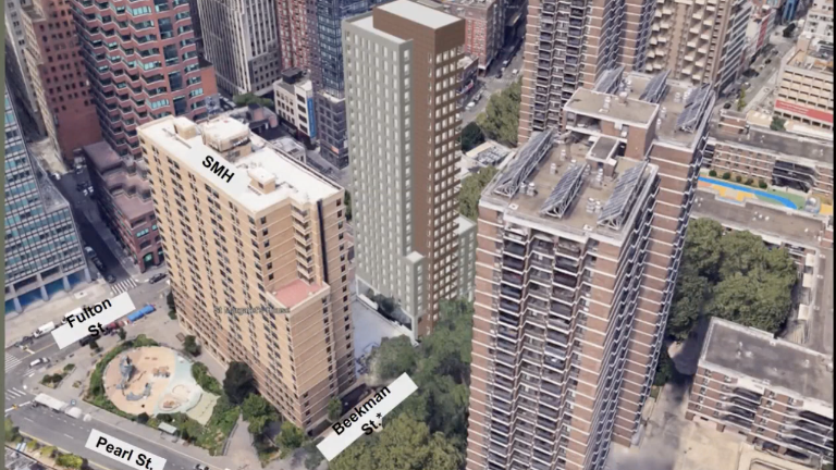 Project rendering presented at 1/12 CB 1 meeting