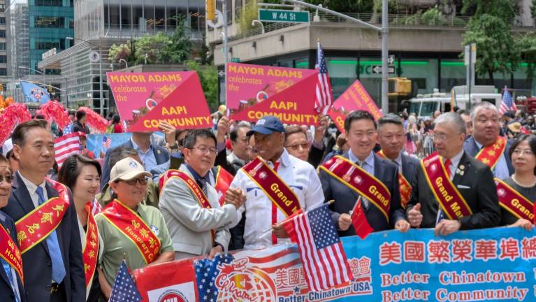 Mayor Adams and Better Chinatown, Better Community officials.