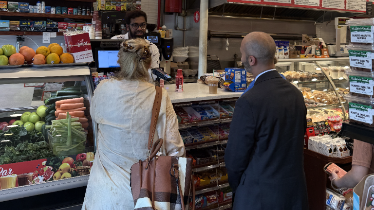 Councilmember Gale Brewer and Small Business Services (SBS) Commissioner Kenny Minaya toured local stores along Amsterdam Avenue August 10.