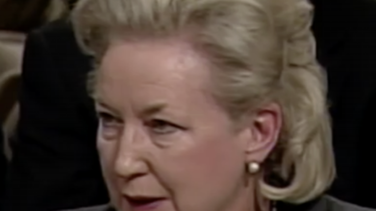 Maryanne Trump Barry was a high-ranking federal judge first appointed to the bench by Ronald Reagan in 1983. Here, she testifies at Samuel Alito’s SCOTUS confirmation hearing in 2006.